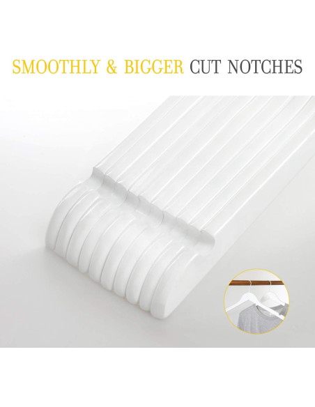 Perchas de Madera Blanca TOPIA HANGER - 10 Unidades CT06W Perchas de Madera Blanca TOPIA HANGER - 10 Unidades CT06W