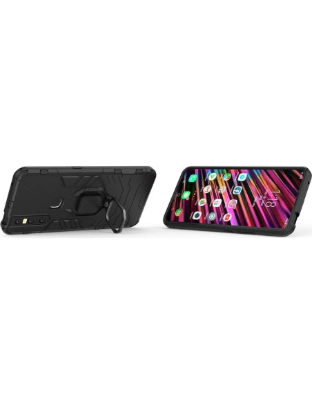 Funda Doble Capa LuluMain para VIVO V15, Soporte Magnético Negro Funda Doble Capa LuluMain para VIVO V15, Soporte Magnético Negro