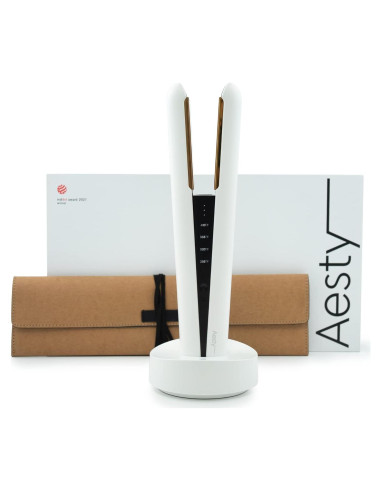 Plancha de Pelo Inalámbrica Aesty Dual Heater 40s Calentamiento