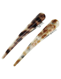 Clips de Pelo de Metal Cocodrilo VOCOSTE 2 Pcs 13.5x2.1cm