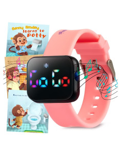 Reloj de Entrenamiento para el Baño V2 Rosa - Resistente al Agua