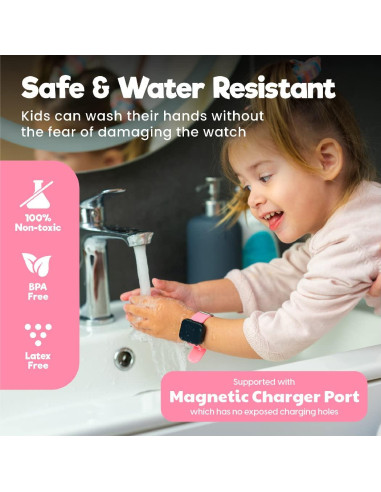 Reloj de Entrenamiento para el Baño V2 Rosa - Resistente al Agua
