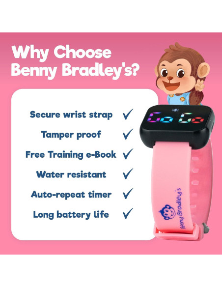 Reloj de Entrenamiento para el Baño V2 Rosa - Resistente al Agua Reloj de Entrenamiento para el Baño V2 Rosa - Resistente al Agua