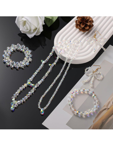 948 Cuentas de Cristal Vtssvow Aurora Boreal para Joyas DIY