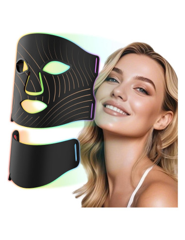 Máscara de Terapia de Luz Roja LED Facial y Cuello - 630-660nm