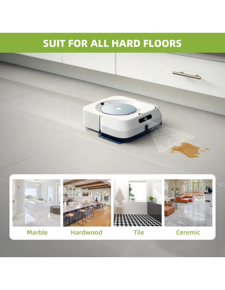 Almohadillas de Mopa iRobot Braava Jet M6 - Paquete de 4 Microfibra Almohadillas de Mopa iRobot Braava Jet M6 - Paquete de 4 Microfibra