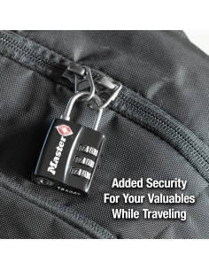 Candado de Equipaje Master Lock 4680DBLK Aprobado por TSA 2