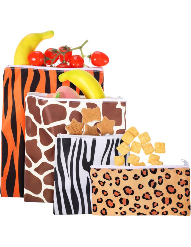 Bolsas de Sándwich Reutilizables Paterr 4 Pcs Multicolor