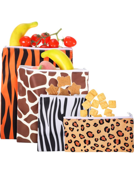 Bolsas de Sándwich Reutilizables Paterr 4 Pcs Multicolor Bolsas de Sándwich Reutilizables Paterr 4 Pcs Multicolor