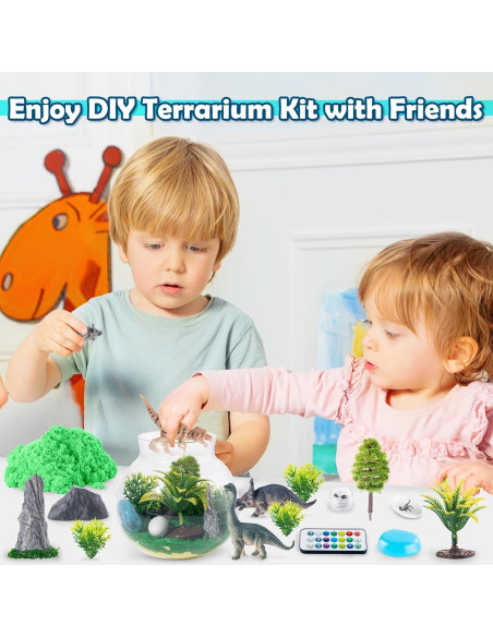 Kit de Terrario Iluminado Hollyhi para Niños 3-12 Años Kit de Terrario Iluminado Hollyhi para Niños 3-12 Años