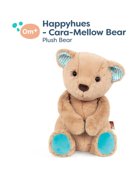 Oso de Peluche B. Toys Mellow-Cara 30 cm Suave y Lavable Oso de Peluche B. Toys Mellow-Cara 30 cm Suave y Lavable