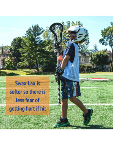 Bola de Entrenamiento SWAX LAX Lacrosse 6.35cm Camo Azul