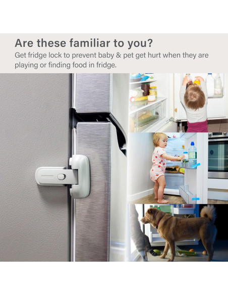 Cerradura de Nevera a Prueba de Niños HT - Gris, 1 Paquete Cerradura de Nevera a Prueba de Niños HT - Gris, 1 Paquete