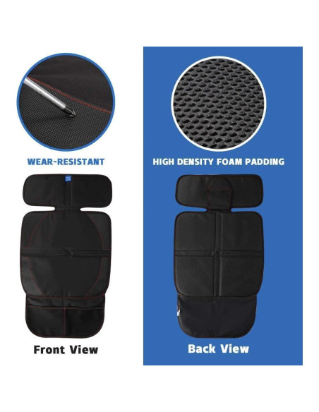 Protector de Asiento de Coche Funbliss Negro para Niños Protector de Asiento de Coche Funbliss Negro para Niños
