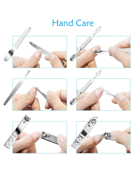 Set de Manicura y Pedicura Teamkio 18 en 1 Acero Inoxidable Set de Manicura y Pedicura Teamkio 18 en 1 Acero Inoxidable