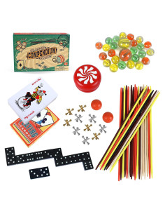 GOTHINK Conjunto de Juegos Clásicos 6-en-1 para Niños