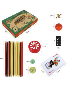 GOTHINK Conjunto de Juegos Clásicos 6-en-1 para Niños 2