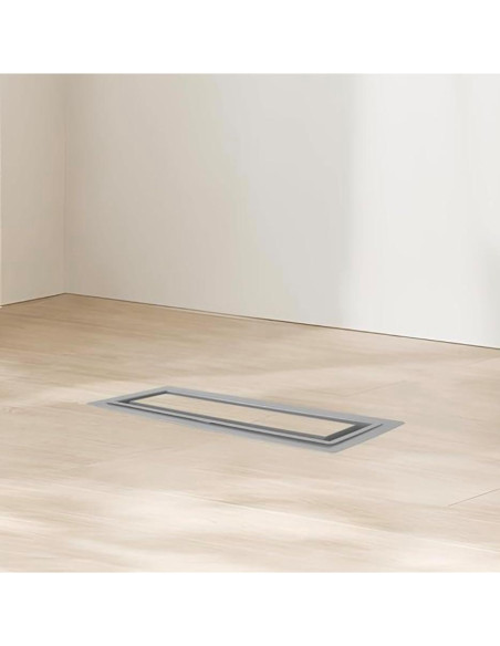 Registro de Piso Ventilación Zion 3"x10" Gris Paquete de 15 Registro de Piso Ventilación Zion 3"x10" Gris Paquete de 15