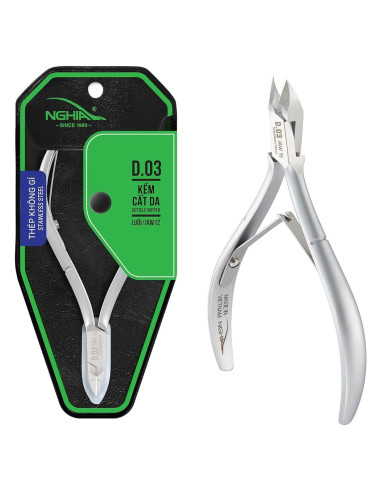 Cortaúñas NGHIA D-03 Mandíbula 12 Acero Inoxidable Ergonómico