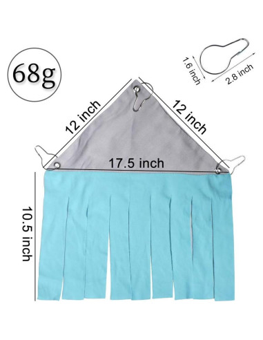 Escondite para Hámster WishLotus 44.5x30.5cm Azul y Gris