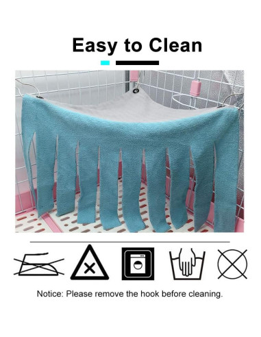 Escondite para Hámster WishLotus 44.5x30.5cm Azul y Gris