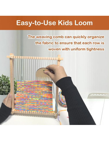 Telar de Tejido LYKTRIX para Niños 28x24 cm - Kit de Manualidades