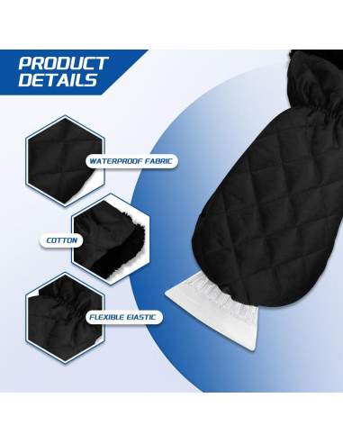 Raspador de Hielo con Guante Kutyun, Impermeable y Cálido