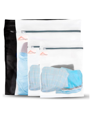 Juego de Bolsas de Lavandería InsideSmarts 4 Piezas Malla Premium