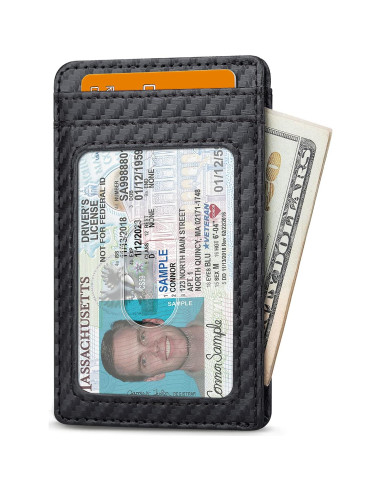 Cartera Slim Buffway para Hombre y Mujer con Bloqueo RFID