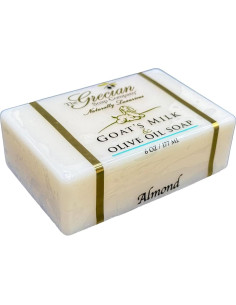 Jabón de Leche de Cabra y Aceite de Oliva Greciano - 3 Barritas Aroma Almendra 2
