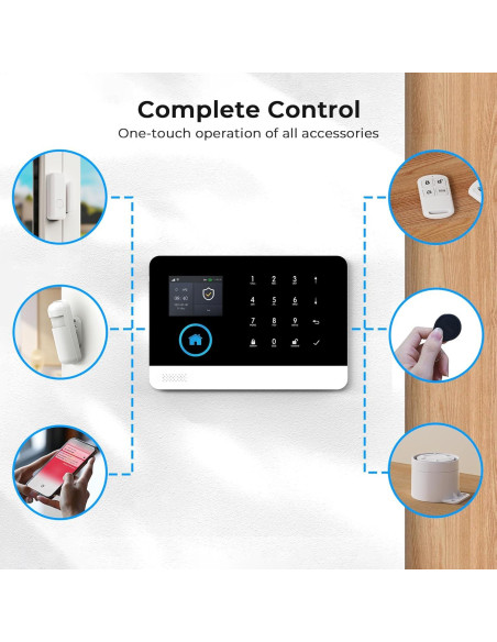 Sistema de Alarma PGST para Hogar Inteligente 12 Piezas Sistema de Alarma PGST para Hogar Inteligente 12 Piezas