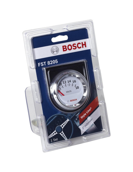 Medidor Eléctrico de Voltaje Bosch SP0F000043 2" Dial Blanco Medidor Eléctrico de Voltaje Bosch SP0F000043 2" Dial Blanco