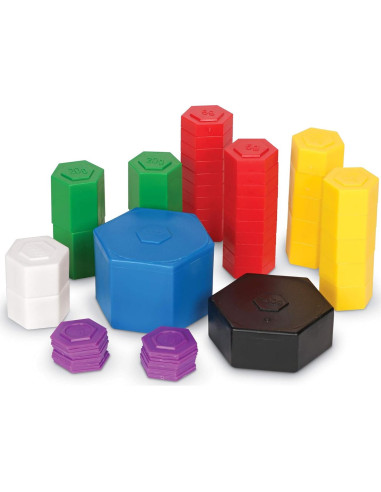 Juego de Pesas Métricas Learning Resources 58 Piezas 1g a 1000g