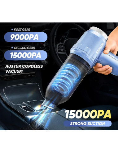 Aspiradora Portátil Inalámbrica AUXTUR 120W HEPA 200ml