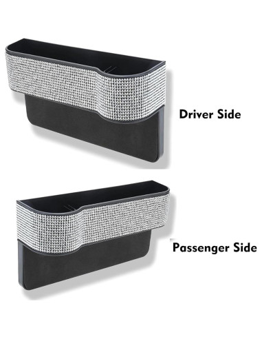 Organizador de Asiento de Coche Bling Bling - 2 Piezas con Cristales