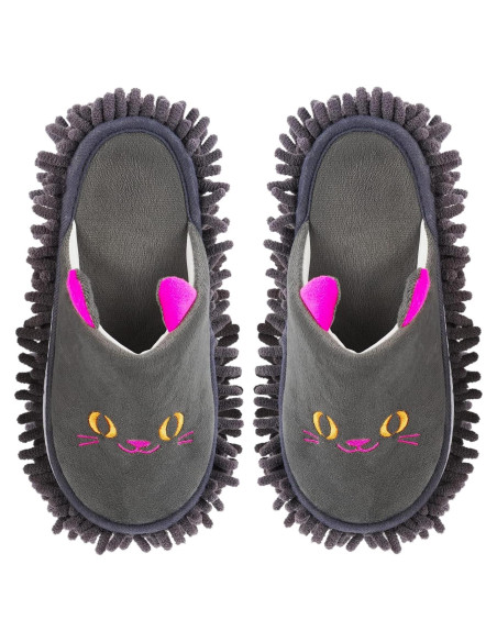 Zapatillas Mop Antideslizantes Frjjthchy Gris Oscuro 26 cm Zapatillas Mop Antideslizantes Frjjthchy Gris Oscuro 26 cm