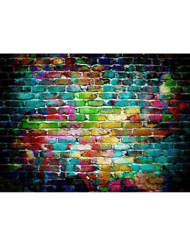 Fondo de Fotografía Graffiti Pared Ladrillo 2.13x1.52m Art Studio