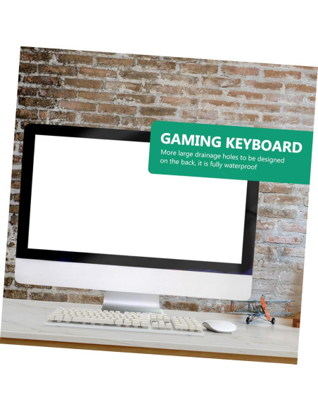 Conjunto Teclado Mecánico y Ratón USB Mikikit Blanco LED Conjunto Teclado Mecánico y Ratón USB Mikikit Blanco LED