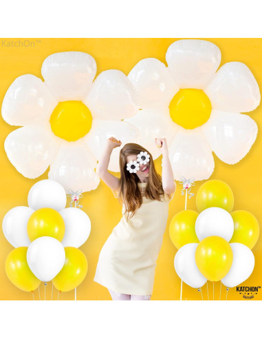 Conjunto de Globos de Margarita KatchOn - 76.2 cm, 18 Piezas