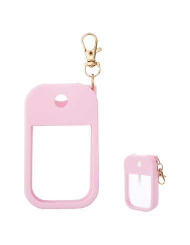 Funda de Silicona Rosa para Spray Desinfectante Touchland 30 mL