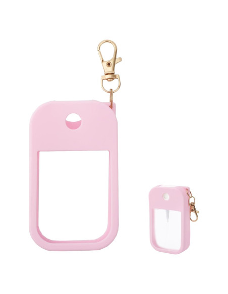 Funda de Silicona Rosa para Spray Desinfectante Touchland 30 mL Funda de Silicona Rosa para Spray Desinfectante Touchland 30 mL