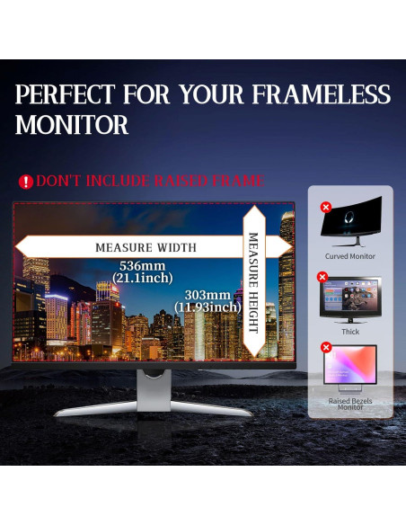 Pantalla de Privacidad Magnética GUDTEKE 24" Filtro Antirreflejo Pantalla de Privacidad Magnética GUDTEKE 24" Filtro Antirreflejo