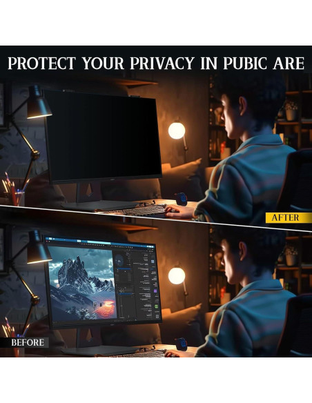 Pantalla de Privacidad Magnética GUDTEKE 24" Filtro Antirreflejo Pantalla de Privacidad Magnética GUDTEKE 24" Filtro Antirreflejo