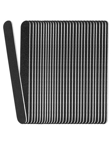 Limas de Uñas de Madera HomeyEra 24 Pcs 100/180 Granos