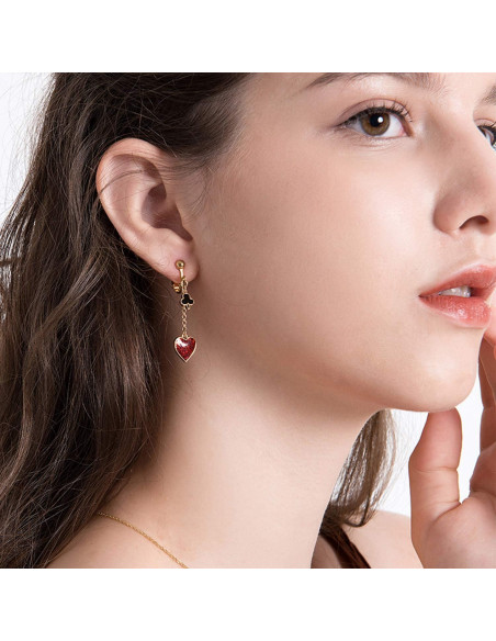 BronaGrand 24 Piezas Pendientes Clip-on No Perforados 4 Colores BronaGrand 24 Piezas Pendientes Clip-on No Perforados 4 Colores
