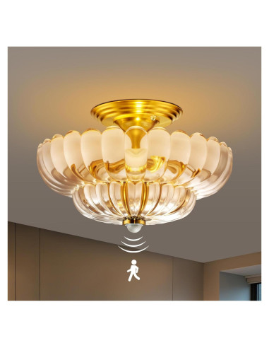 Luz de Techo Exterior con Sensor de Movimiento LMINGHON 30.48 cm