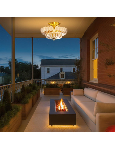 Luz de Techo Exterior con Sensor de Movimiento LMINGHON 30.48 cm