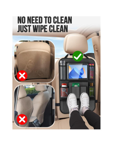 Organizador de Asiento Trasero New Fi - 20 Bolsillos, Negro