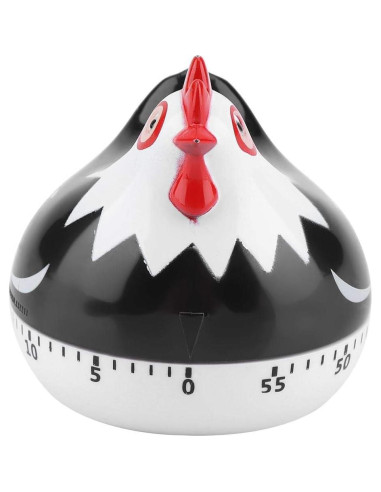 Temporizador de Cocina Mecánico Hongzer Patrón Pollo Negro