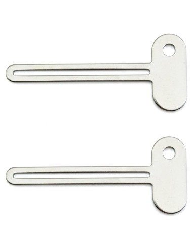 Exprimidor de Tubo en Forma de Llave Plateado Pxiryanlow - 2 Piezas